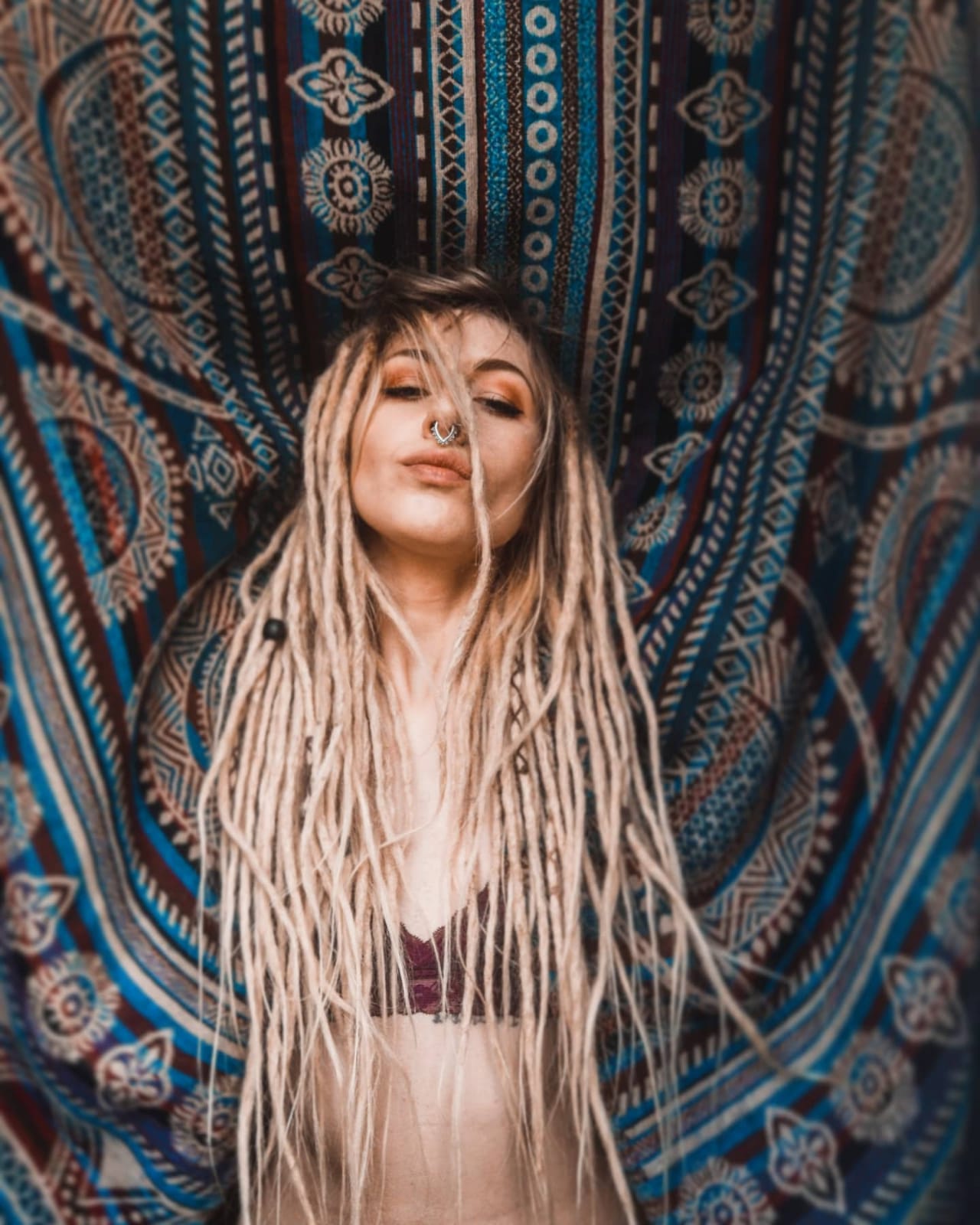 Specialist assessment of very fine hair and fragile roots before dreadlock extensions