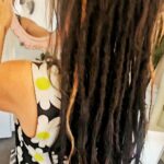Permanent dreadlock extensions for very fine hair creating refined length and fullness