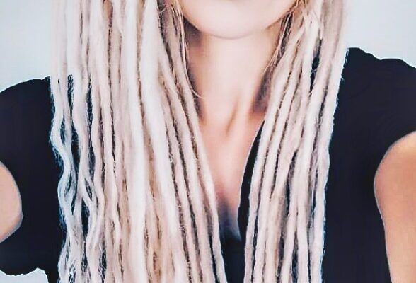 Finished permanent dreadlock extensions with consistent shape and refined ends