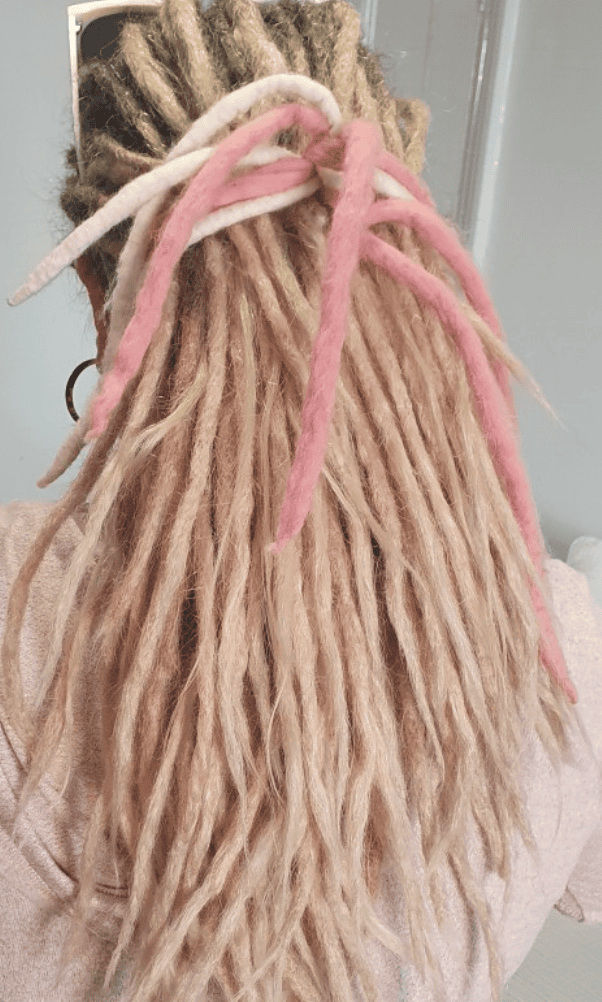 Existing locs after specialist reconstruction and permanent length was added