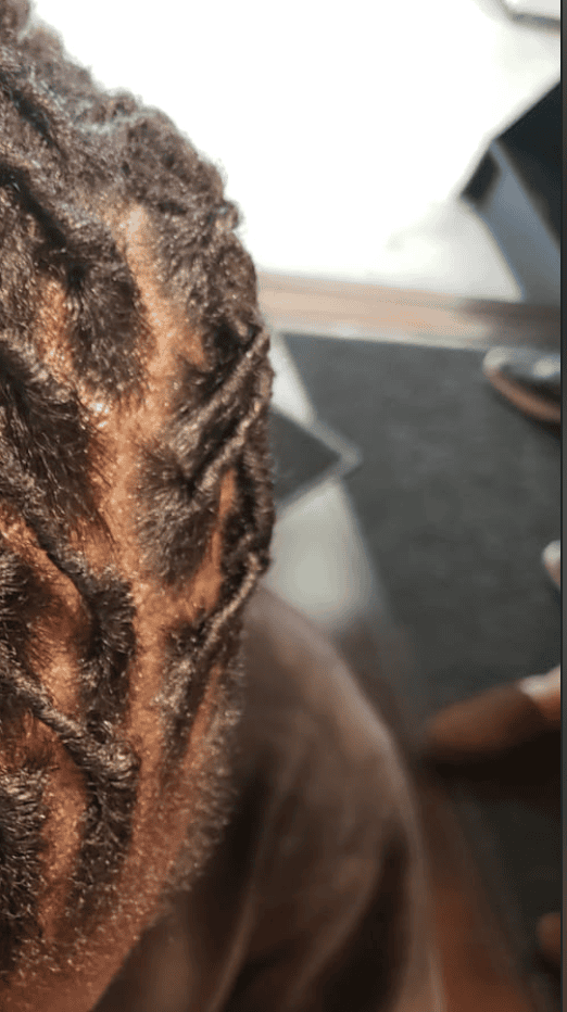 blog65-existing-dreadlocks-root-assessment. Close view of the roots and sections beneath an existing dreadlock set